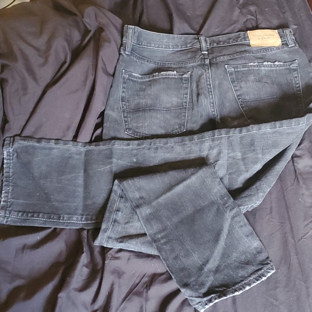 Abercrombie Slim Straight Black Jeans